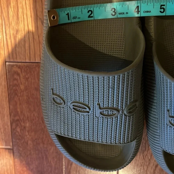 Bebe Malaga Olive 🫒 foam slides Sz 10 - Picture 10 of 10